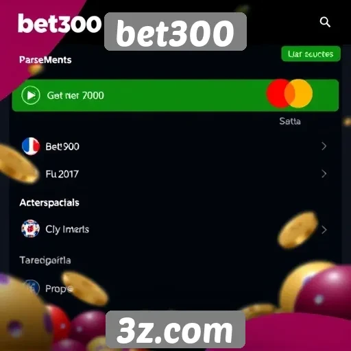 Opcões de pagamento disponíveis no site bet300