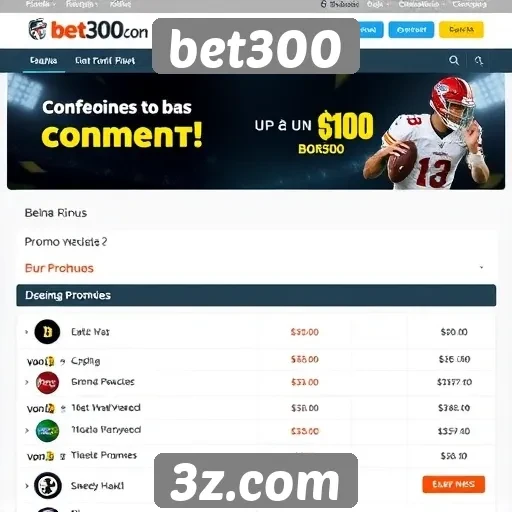 Promoções e bônus disponíveis na bet300